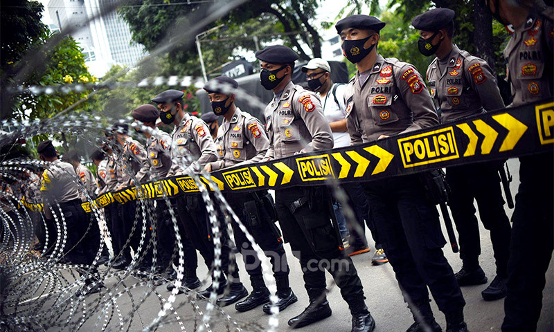 Demo Buruh di Gedung MK, Ratusan Personel Pengamanan Dikerahkan