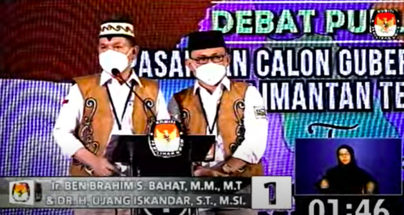 Debat Panas  Pilgub Kalteng Ben  Ujang tetap Jaga 