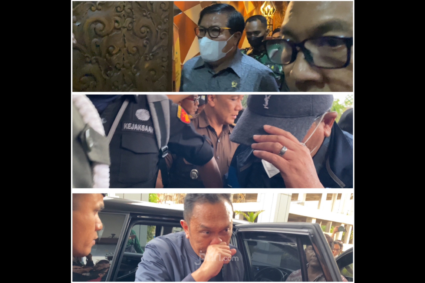 Kejaksaan Agung menangkap tiga hakim PN Surabaya yang vonis bebas Ronnald Tannur dalam kasus penganiayaan dan pembunuhan terhadap kekasihnya Dini Sera Afrianti, Rabu (23/10). Foto/kolase: Ardini Pramitha/JPNN.com