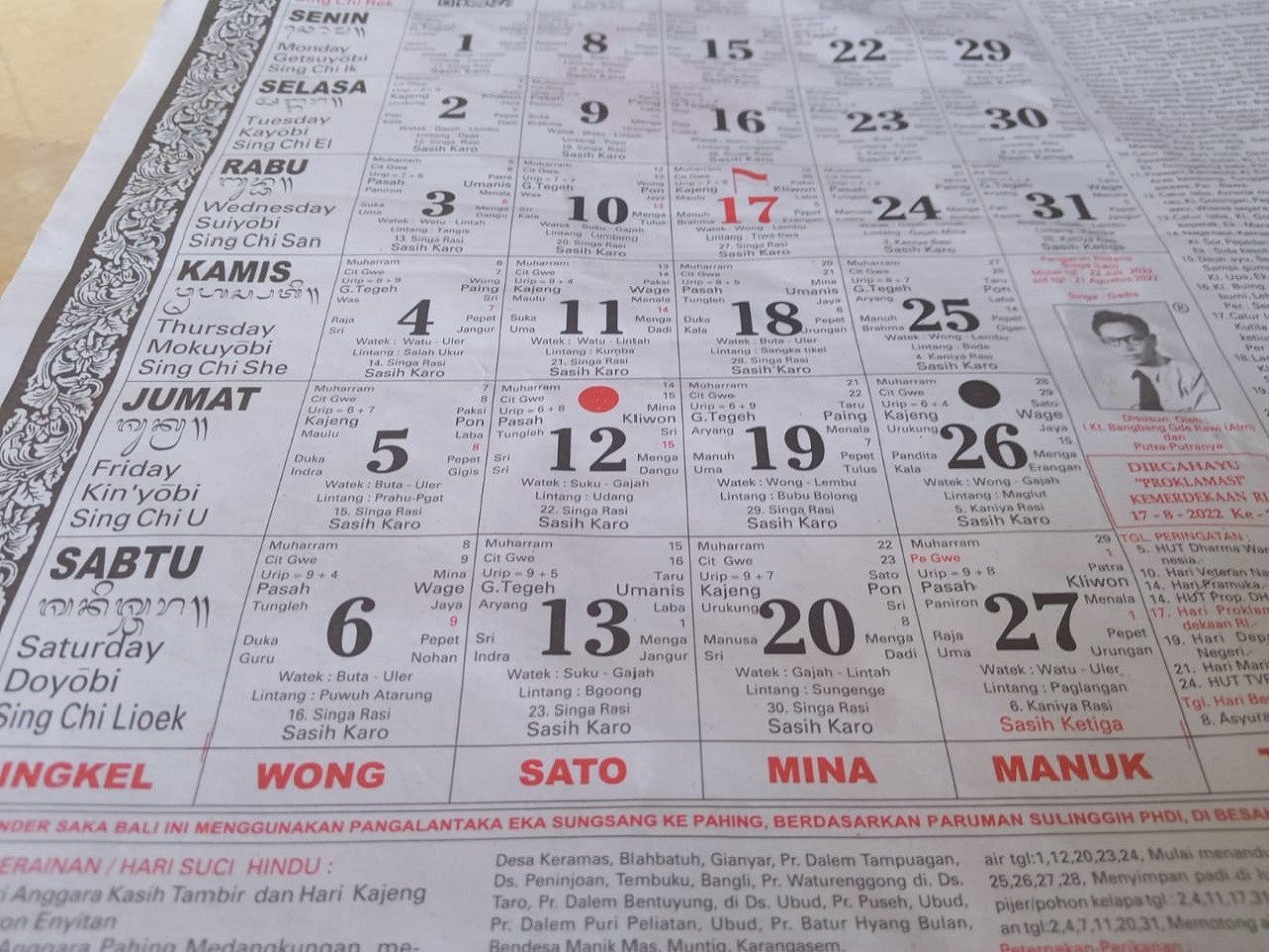 Kalender Bali Jumat 19 Agustus 2022: Hari Baik Mengerjakan Sawah, Hindari Pindah Tempat - JPNN.com Bali