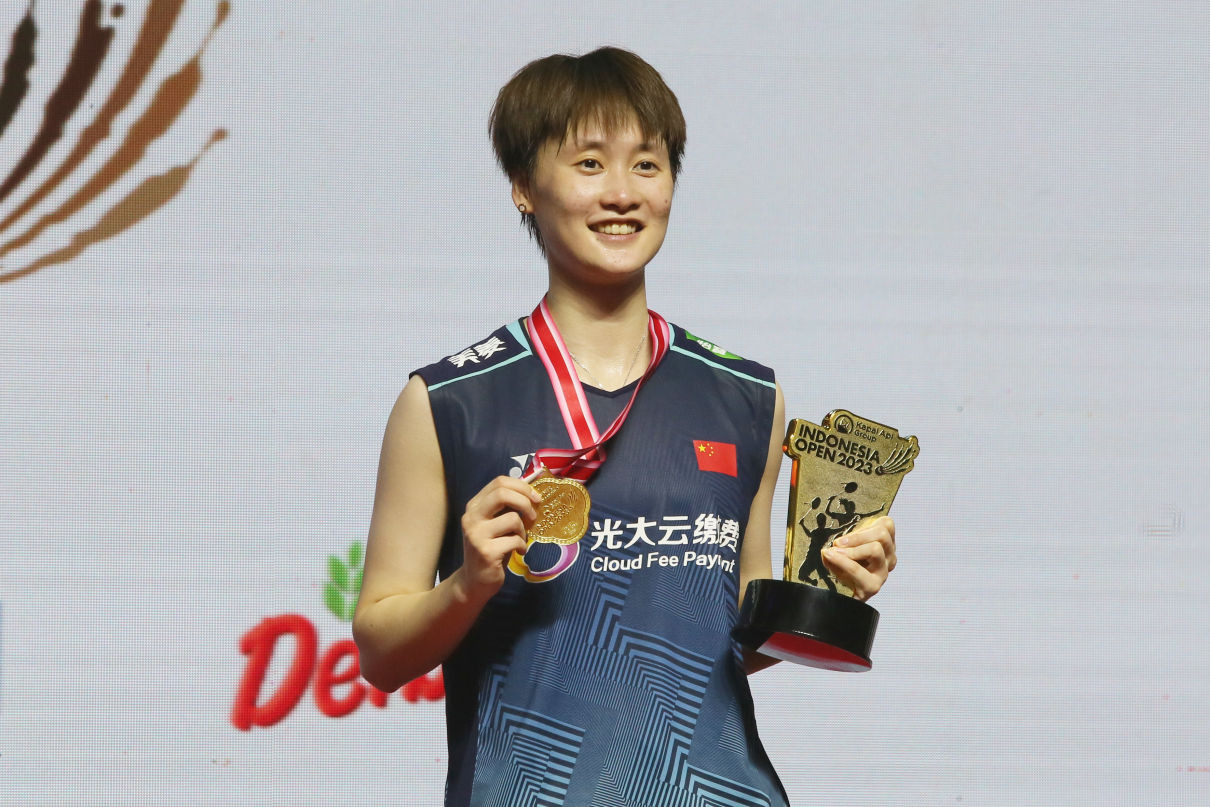 Tunggal putri China Chen Yu Fei juara Indonesia Open 2023.