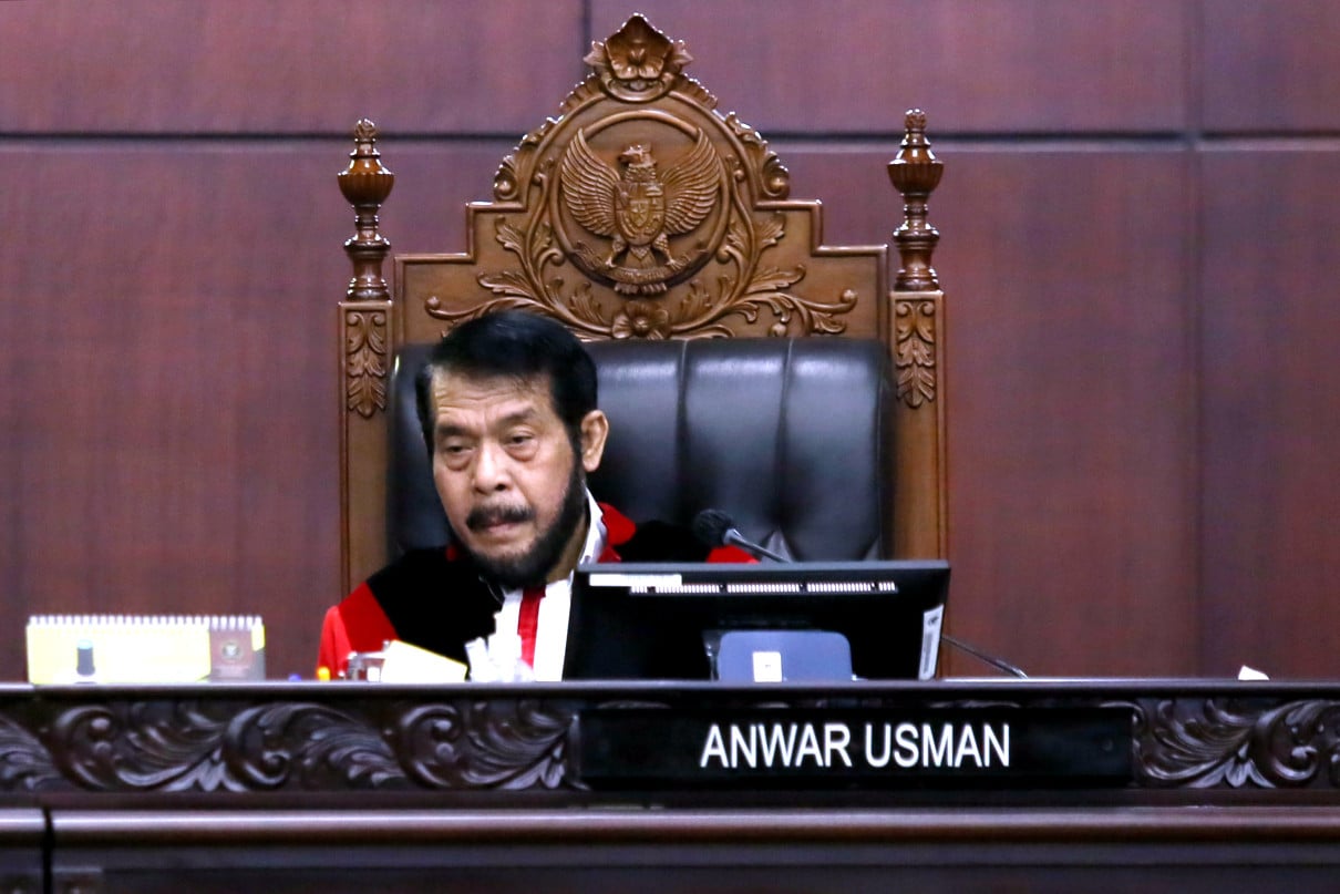 Ketua Hakim MK Anwar Usman. Foto: Ricardo/JPNN