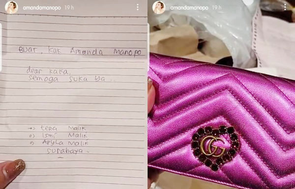 Amanda Manopo Diberi Hadiah Tas Mewah dari Penggemar, Harganya Wow
