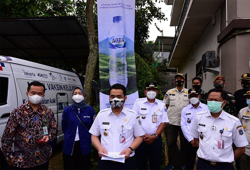 Vaksinasi Keliling Danone dan Pemprov DKI Jakarta Sasar Masyarakat Rentan