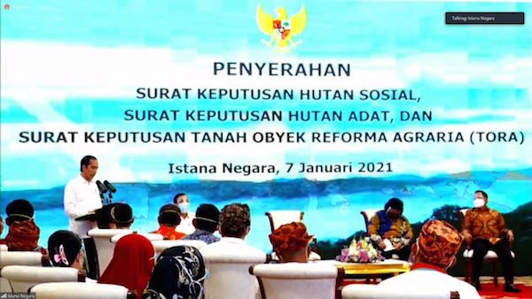 Presiden Jokowi Serahkan SK Hutan Sosial, Hutan Adat dan TORA, Begini Perinciannya