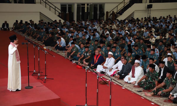 TNI Gelar Doa Bersama Lintas Agama Demi Pemilu Damai