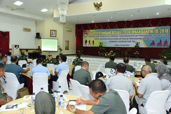 55 Prajurit TNI Ikut Rakor Penyandang Disabilitas