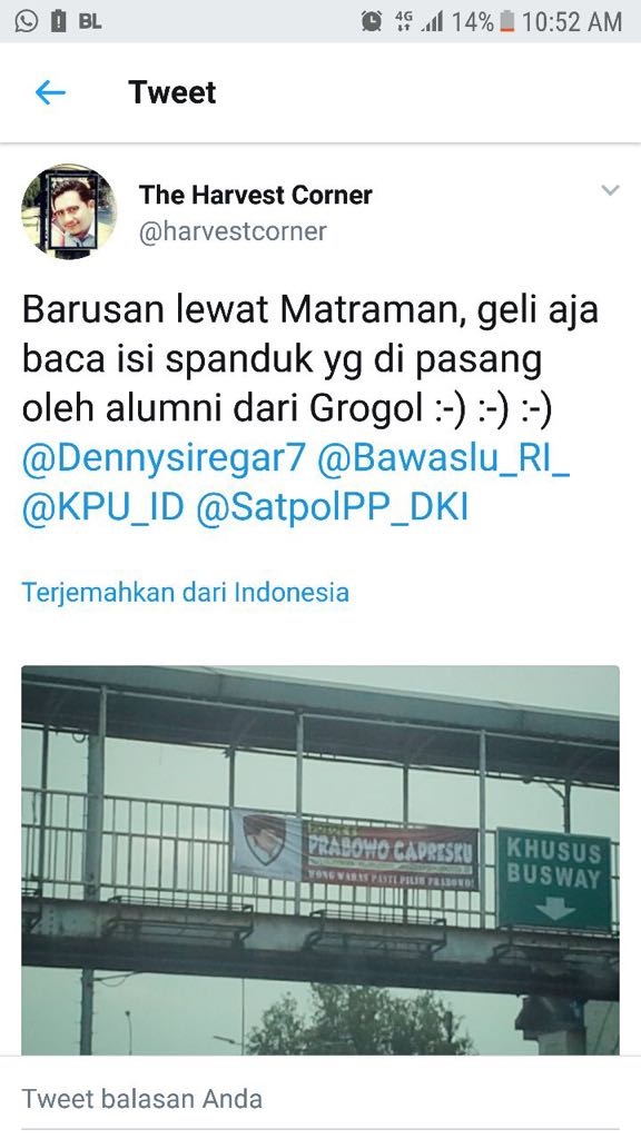 Spanduk 2019 Prabowo Capres Harga Mati Viral