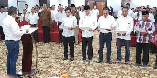 Lantik TKD, Hasto Yakini Jokowi-Ma&#039;ruf Menang 71% di DIY