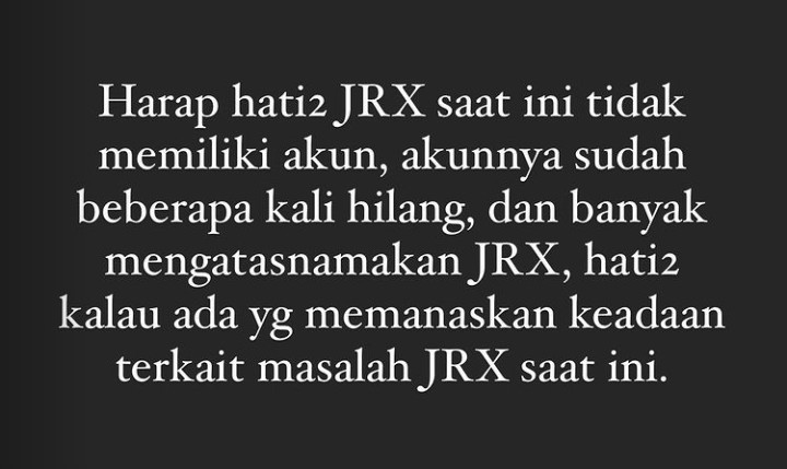 Akun Jerinx SID di Instagram Kembali Hilang, Harap Hati-hati
