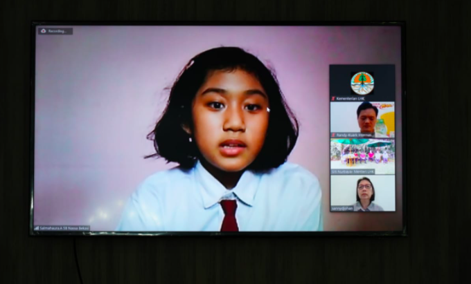 Webinar dengan 30 Anak, Menteri Siti Minta Pahlawan Cilik Menjaga Lingkungan Indonesia