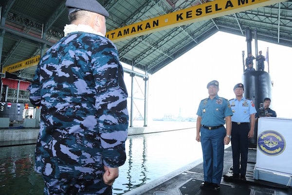 Kasal Pimpin Penyambutan Kapal Selam Terbaru Milik TNI AL