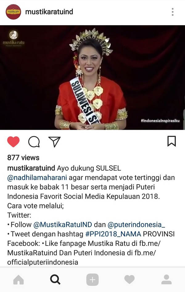 Adlina Nadhilah Maharani Bangga Wakili Sulawesi Selatan