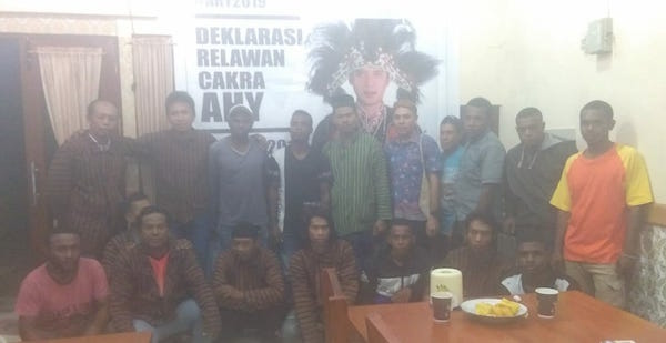 Relawan Cakra Papua Barat Dukung AHY Maju Capres 2019