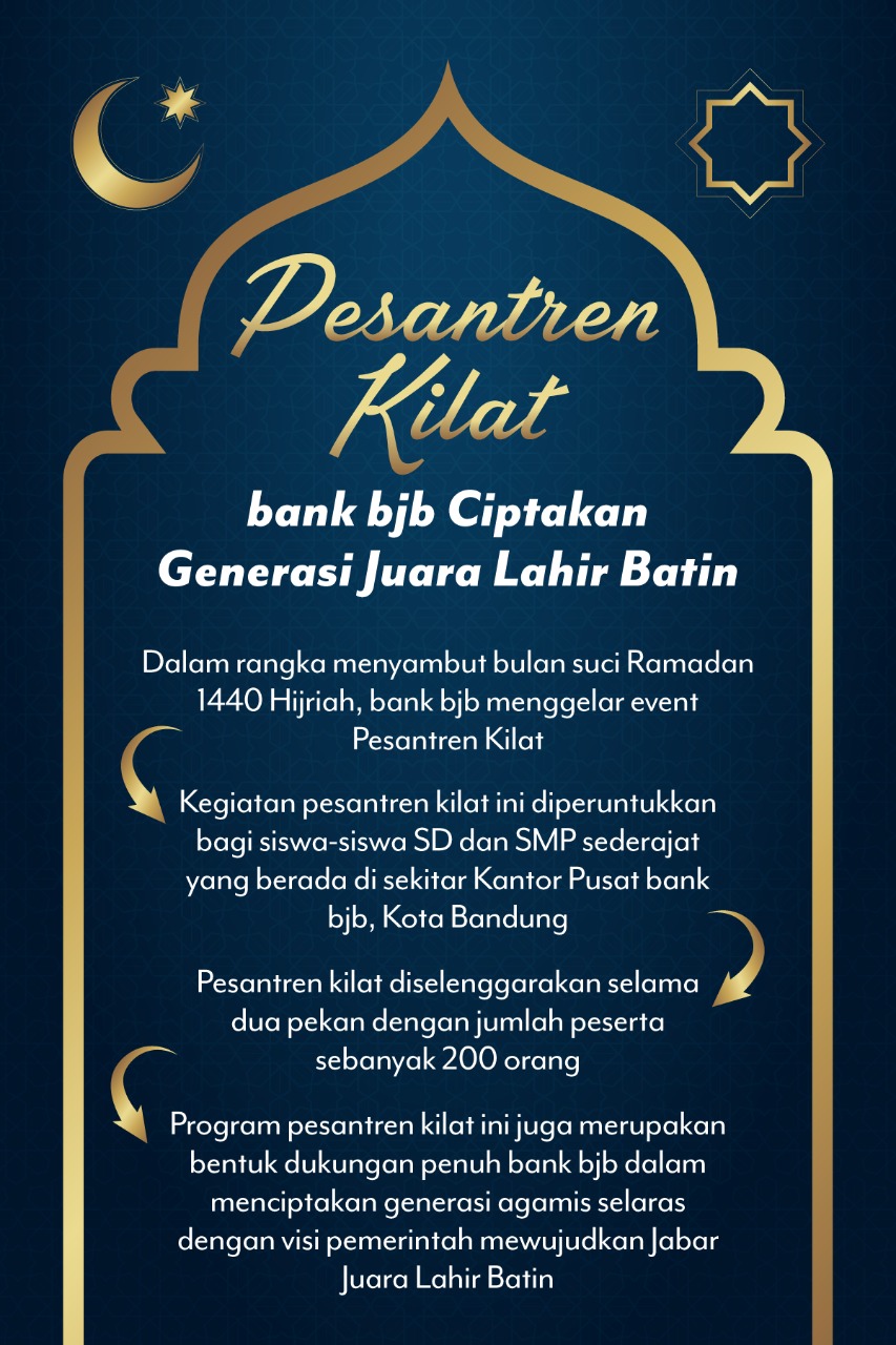 Pesantren Kilat Bank BJB Ciptakan Generasi Juara Lahir Batin 