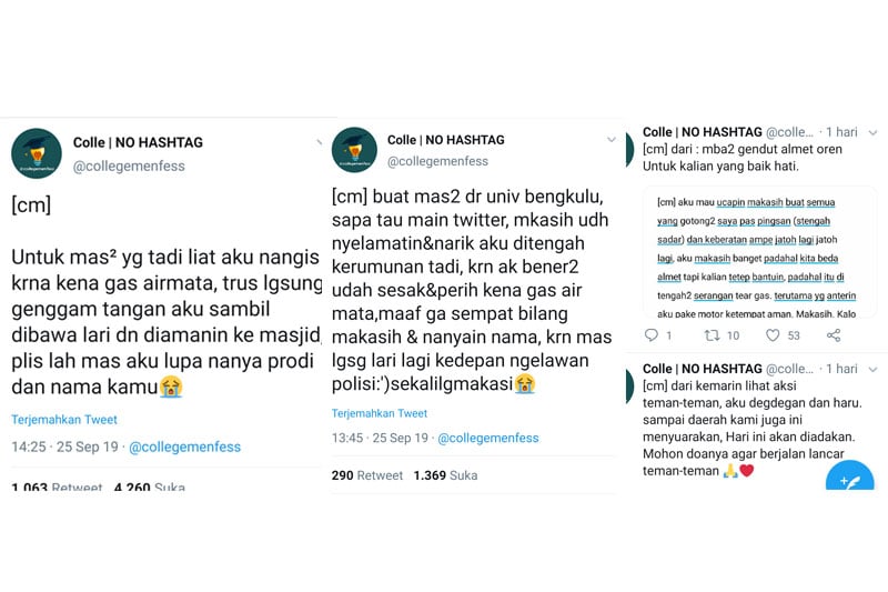 Simak Cerita-Cerita Romantis di Balik Demo Mahasiswa 2019