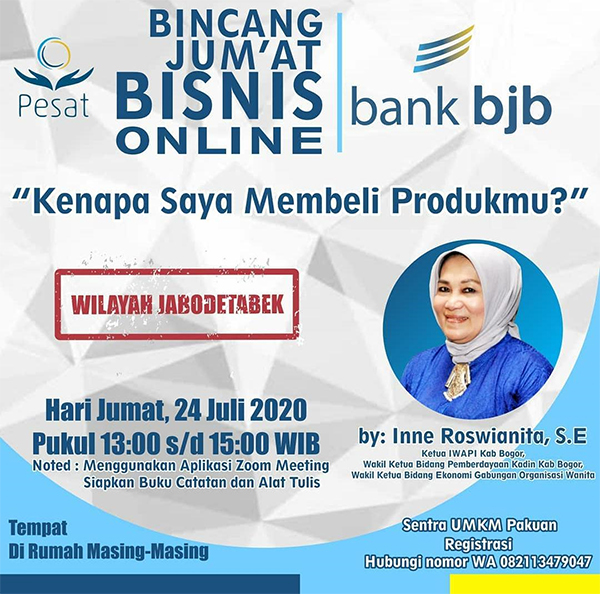 Bank BJB Gelar Pelatihan UMKM Online, Ayo Mendaftar, Gratis!