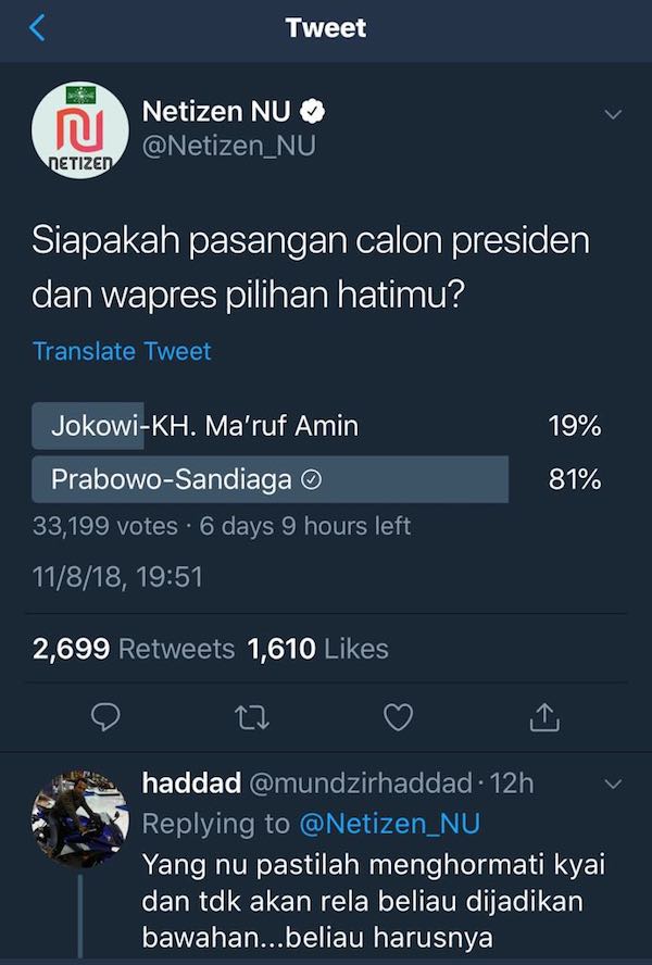 Iwan Fals Bikin Polling Pilpres 2019, Pemenangnya Prabowo