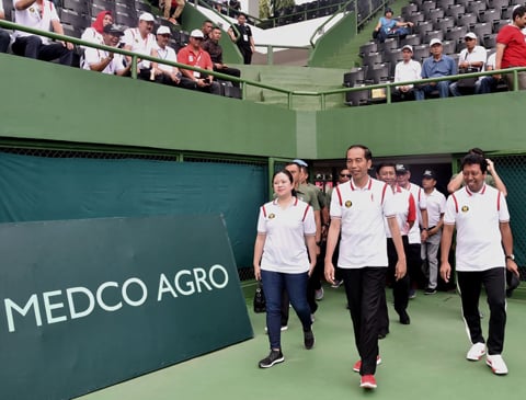 Luar Biasa! Presiden Jokowi Resmikan Renovasi Lapangan Tenis