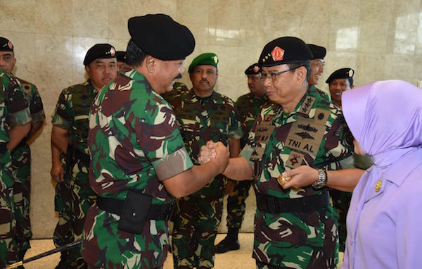 Panglima Terima Laporan Korps Kenaikan Pangkat 33 Pati TNI