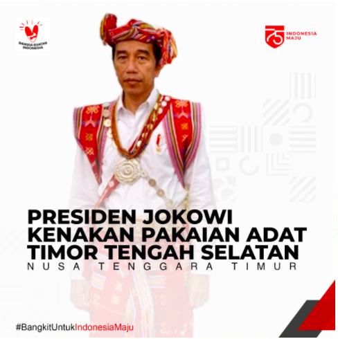Gagahnya Jokowi Memakai Baju Adat Timor Tengah Selatan NTT di Upacara Kemerdekaan, Ini Maknanya