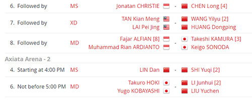 Jadwal Semifinal Malaysia Open 2019, Mulai Pukul Sebelas