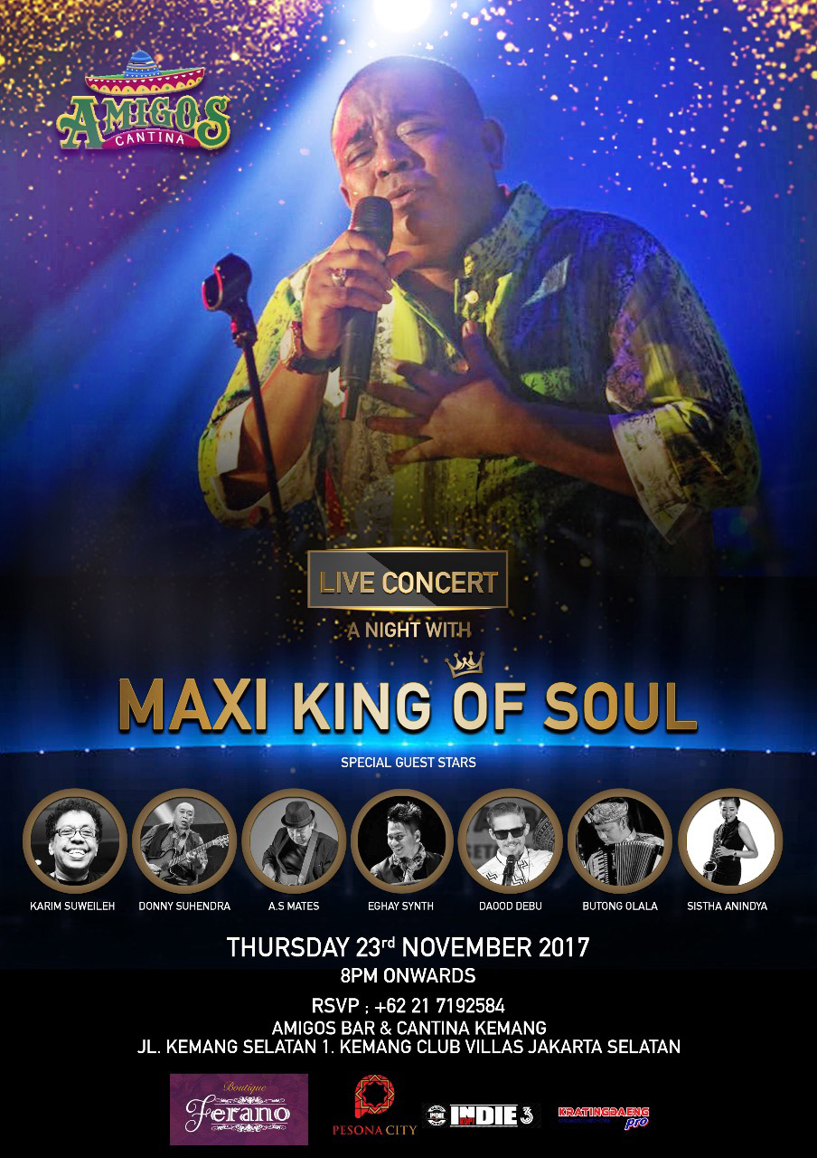 Yuk, Jangan Lewatkan Konser Maxi King of Soul