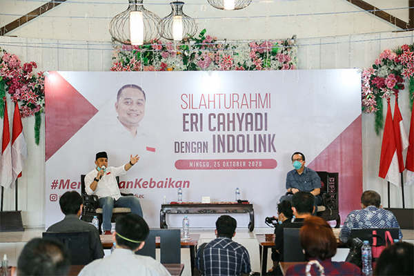 Bersilaturahmi dengan Indolink, Eri Cahyadi Bicara Toleransi dan Radikalisme di Surabaya