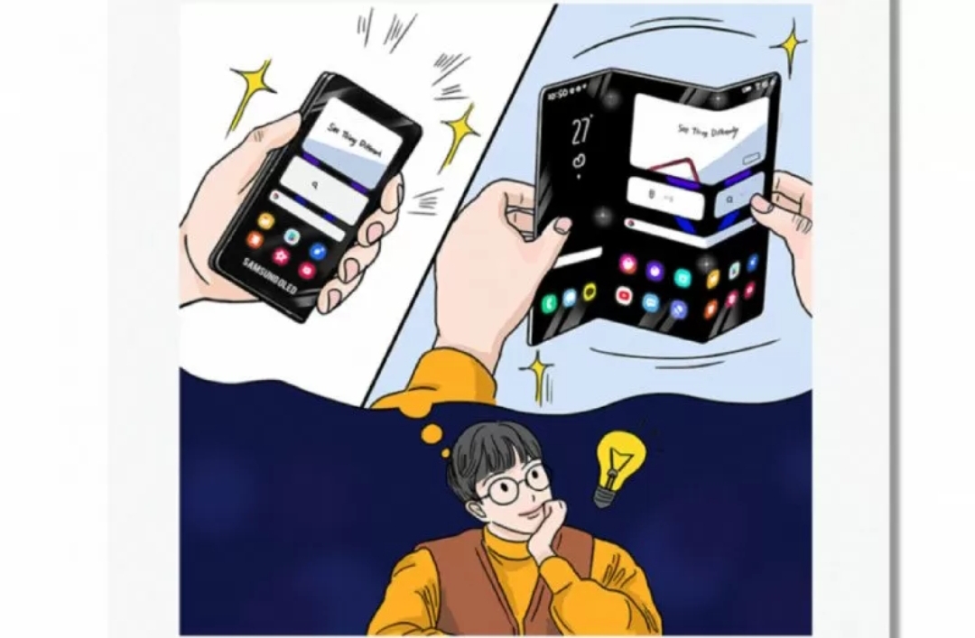 Susul Oppo, Samsung Pamerkan Konsep Ponsel Layar Gulung dan Lipat Tiga