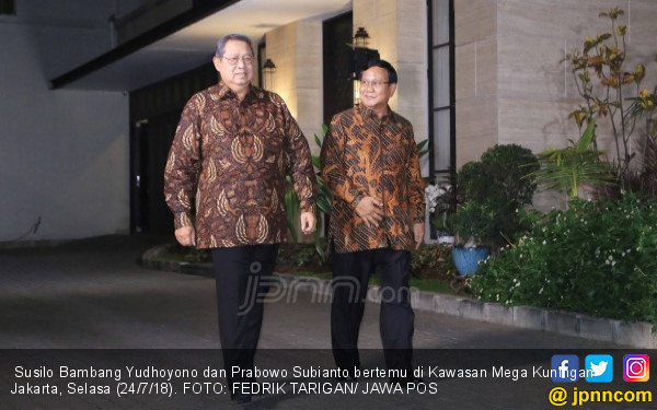Simak nih Omongan SBY Usai Bertemu Prabowo