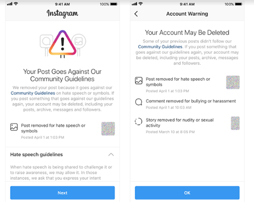 Instagram Akan Hapus Akun yang Melanggar Kebijakan Konten