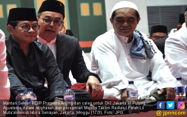 Hadiri Istigasah Bareng Caleg Rocker, Pramono Anung Ceritakan Keislaman Jokowi