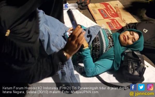 Satu Hal Saja Ingin Disampaikan Ketum Honorer K2 ke Jokowi 