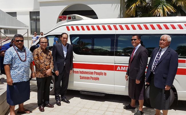Ada 2 Ambulans Indonesia untuk Korban Topan Gita di Samoa