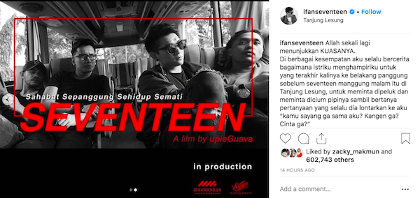 Perjalanan Karier Band Seventeen Bakal Dijadikan Film Dokumenter