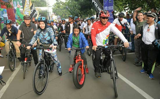 Menpora dan 5.232 Pegowes Ikut Kick-off Sepeda Nusantara