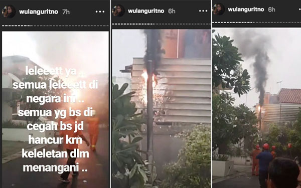 Wulan Guritno Panik ada Kebakaran di Dekat Rumahnya