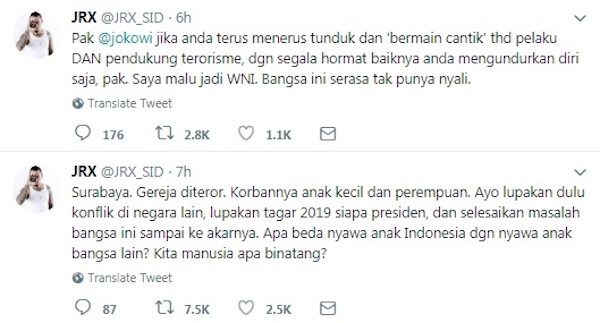 Jerinx SID Minta Jokowi Mundur Jadi Presiden