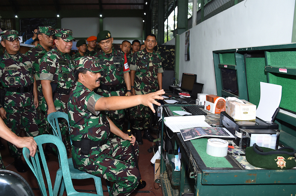 Panglima TNI Uji Coba Perlengkapan Latihan PPRC TNI 2018