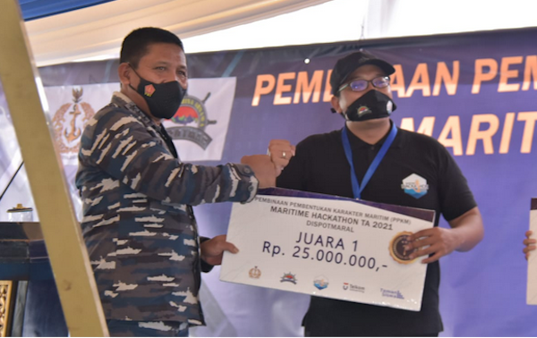 Kompetisi TNI AL Maritime Hackathon 2021 Mendapat Penghargaan MURI