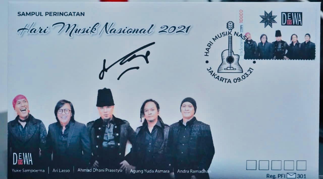 Hari Musik Nasional, Fadli Zon Luncurkan Sampul Prangko Edisi Dewa 19