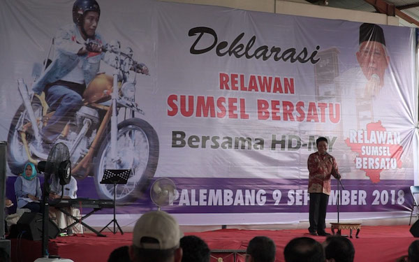 Relawan Sumsel Bersatu Bertekad Menangkan Jokowi - Ma&#039;ruf
