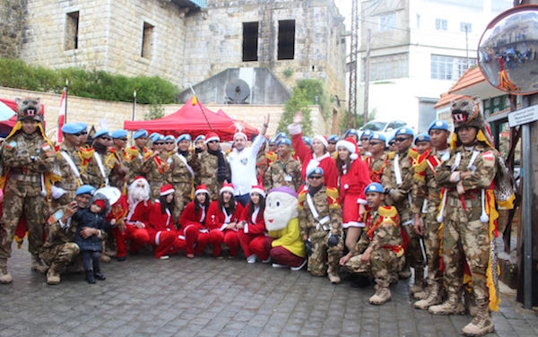 Drum Band Satgas Indobatt Memeriahkan Natal di Lebanon