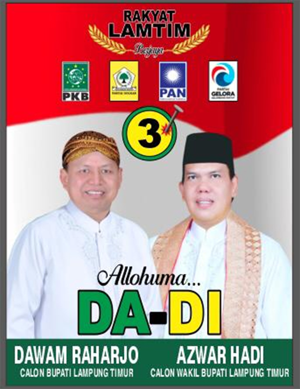 Quick Count Pilkada Lampung Timur: Dawam-Azwar Unggul Mutlak