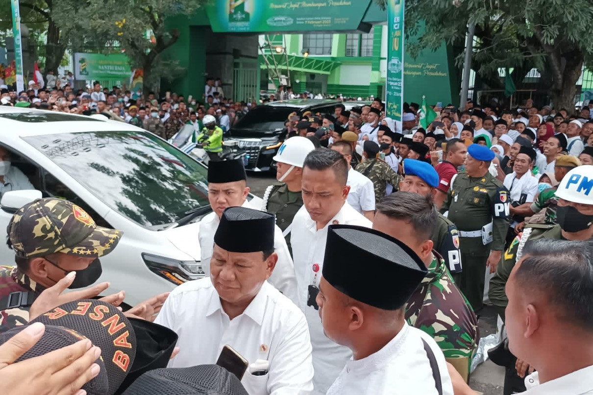 Prabowo Diteriaki The Next Presiden Saat Hadiri Puncak 1 Abad NU - JPNN.com Jatim