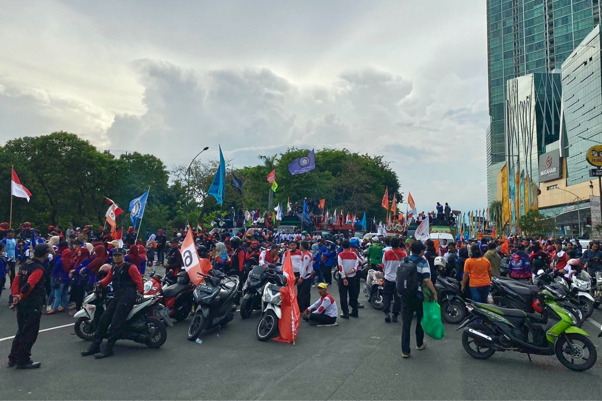 Peringatan Hari Buruh, Hindari Titik-TItik Berikut Agar Tak Terjebak Macet - JPNN.com Jatim