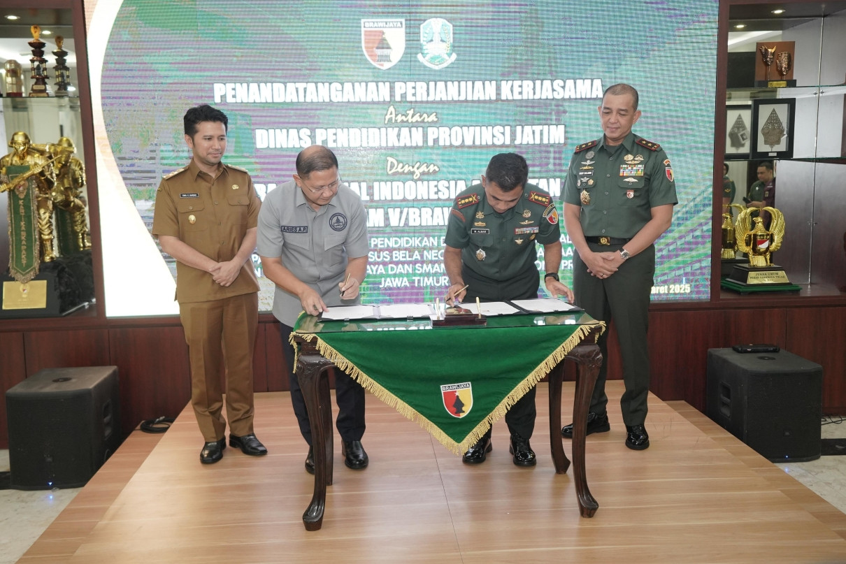 Dindik Jatim & Kodam V/Brawijaya Siapkan Generasi Unggul Lewat Sekolah Taruna - JPNN.com Jatim