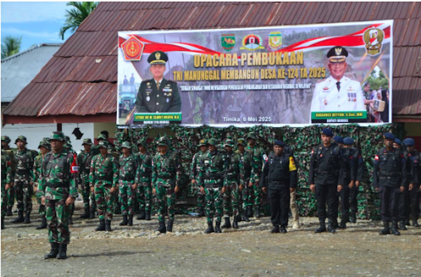 Komandan Kodim 1710/Mimika Membuka TMMD Reguler ke-124 di Kampung Pigapu - JPNN.com Papua