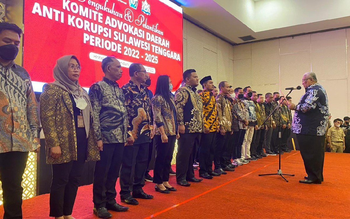 Gubernur Sultra Ali Mazi Kukuhkan Komite Advokasi Daerah Anti Korupsi - JPNN.com Sultra