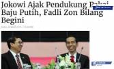 Jokowi Ajak Pendukung Pakai Baju Putih, Fadli Zon Bilang Begini - JPNN.COM